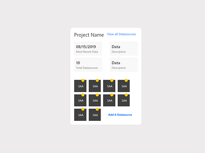 Project Data Card