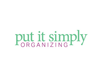 Put It Simply Organizing Logo branding identity logo