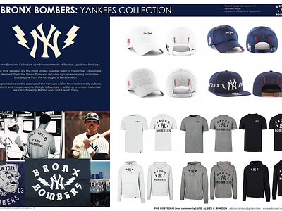 BRONX BOMBERS: YANKEES COLLECTION apparel baseball bronx bombers design management headwear consultant hoodies japan mlb new york yankees product design project design shirts