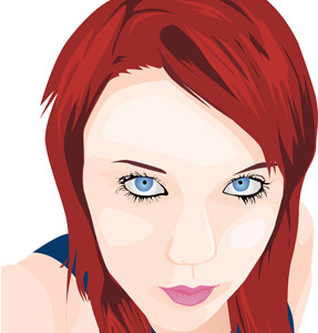 Girl portrait girl illustration vector