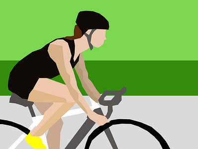 Cyclist affinity designer cyclist flat illustration triathlon vector women