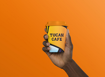 Tucan Cafe custom lettering logo branding coffee design font lettering logo logotype package packaging typeface