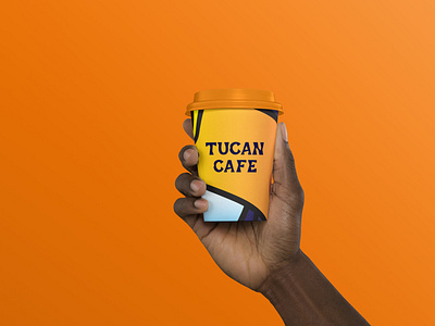 Tucan Cafe custom lettering logo