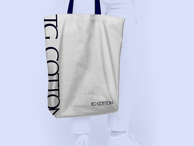 TG COTTON branding branding font logo package packaging tote bag