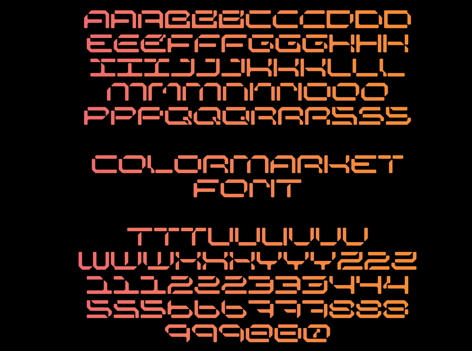 COLORMARKET font collaboration with Shklianko.com by Aliaksei Koval on ...