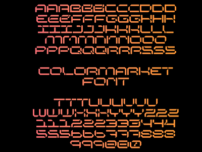 COLORMARKET font collaboration with Shklianko.com