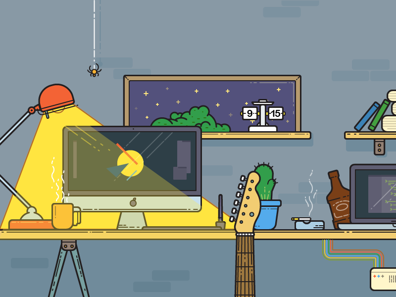 Workplace by Kyrylo Kazachek on Dribbble