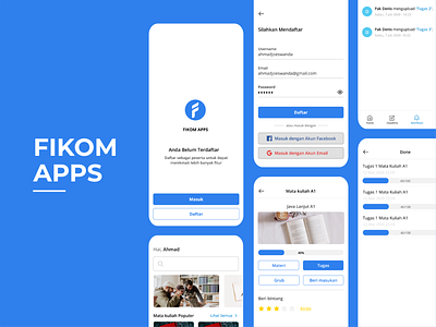 User Interface Fikom Apps (Education App)