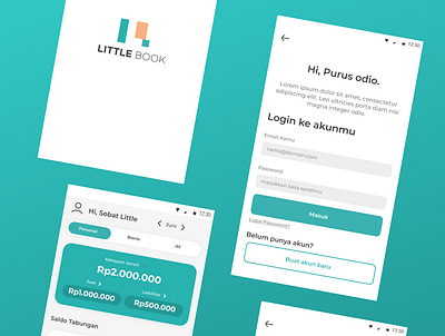 UI Mobile App “Little Book” Finance App financeapp graphic design mobileappdesign uiuxdesign