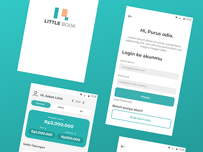 UI Mobile App “Little Book” Finance App