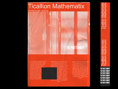 Ticallion Mathematix vol. 1 art artist design designer graphic graphic design magazine poster poster art typeface visual art visuals web design zine
