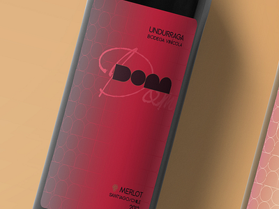 Wine Label - DOM branding e commerce logo red wine white wine wine