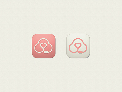 App icon design app application design doctor health icon illustration innovative logo physician pink vector