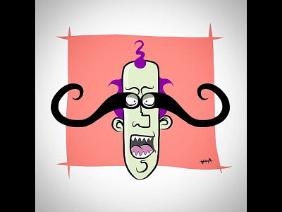 Mustachio handdrawn illustration vector