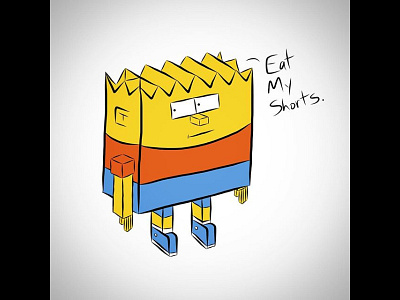 Edgy Bart handdrawn illustration vector