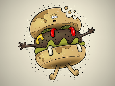 "Who Eats a Burger Like That?" adobe illustrator cartoon character character design characterdesign cute flat design graphic graphic design illustration illustrator vector vectors