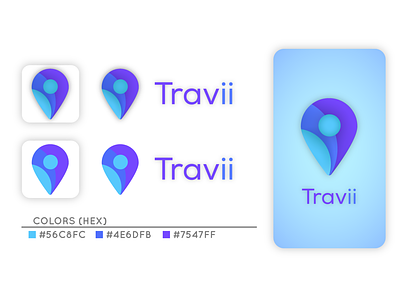 Travii App Brand Kit branding creative flat design graphic design icon illustration logo minimalist typography ui