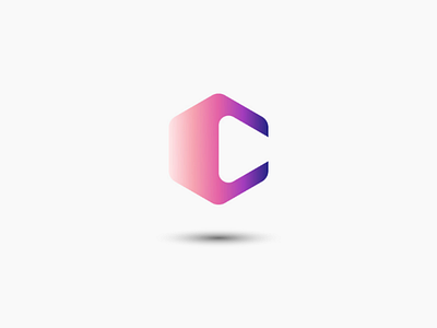 C brand identity branding hexagon letter c logo mark symbol