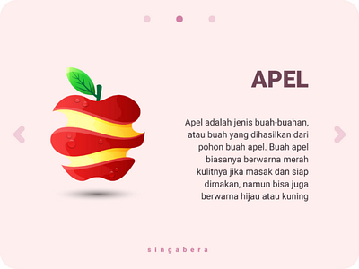 Apple illustration apple brand branding cartoon fruit identity illustration logo unique