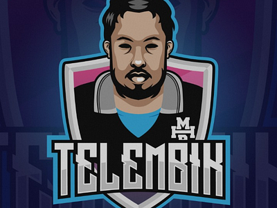 T E L E M B I K badge emblem esports gamer logo