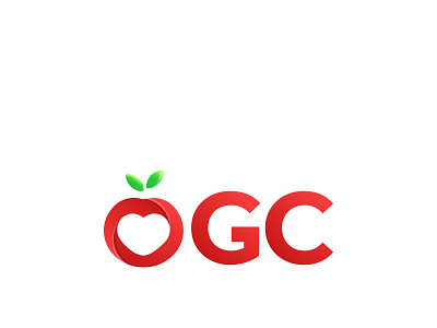 OGC Logo Redesign apple gradient health healthy identity logo minimalist modern organization red simple