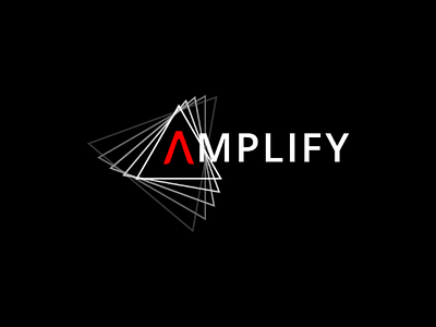 Amplify logo concept logo