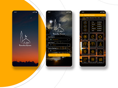 Ramadan Kareem android app app des brandidentity branding design identity illustration ios islam islamic landing logo managment resturant typography ui ux ux ui