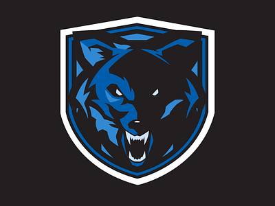 Sports Team Mark: Wolf branding design illustration logo vector