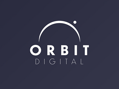 Orbit Digital Ltd Logo prototype app branding clean design flat icon identity illustration logo minimal type typography vector
