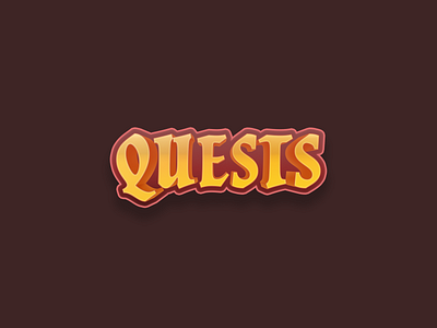 Quests Logo app branding design illustration logo typography ui