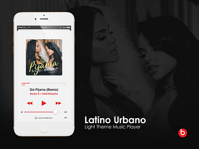 Latino Urbano Music App & Player beats beats by dre interface interface design latino urbano minimal mobile music music app music player ui ui design ux ui visual design