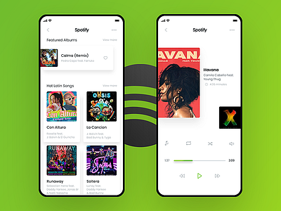 Spotify Theme Latino Urbano Music App