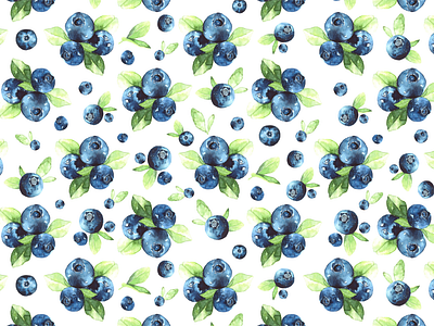 Blueberry pattern aquarelle berries blue pattern colourful floral food graphic design painting pattern pattern a day pattern art pattern design seamless seamless pattern summer pattern surface pattern textile textile pattern watercolor pattern watercolour