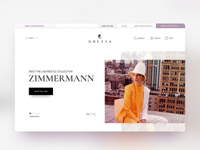 Gretta Cole - UX | UI Design ecommerce fashion ui ux web design