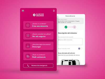 Insurance App - UI | UX app design design interface design ui ux web design