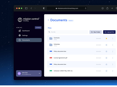Admin Dashboard | File Manager cms dashboard ui ux web design