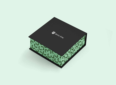 Bacán | Set box branding design geometric minimal