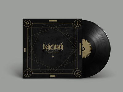 Behemoth | Vinyl artcover blackmetal branding cover design editorial metal typography vinyl vinyl cover