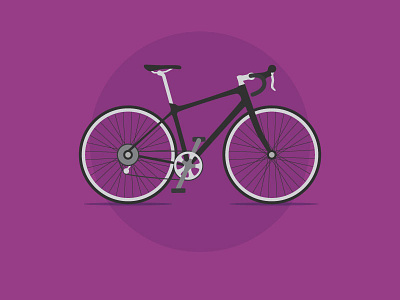 Bike bicycle bike icon illustration purple road road bike speed
