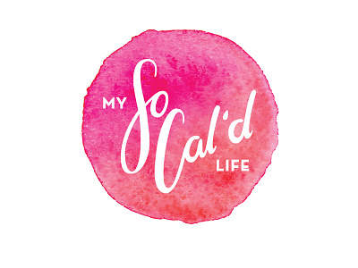My So Cal'd Life Logo draw drawing handdrawn handlettering logo type typography watercolor