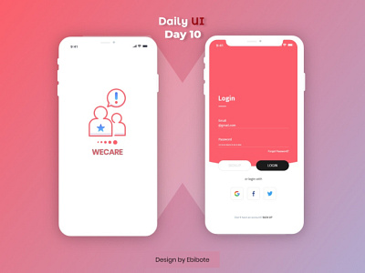 WeCare design app manager mobile app product design uiux