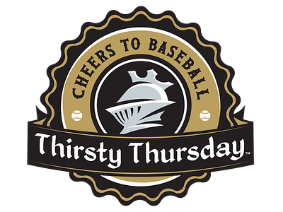 Thirsty Thursday - Charlotte Knights baseball brand knights logo logodesign minor league baseball sports logo thirsty thursday