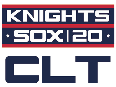 Knights-Sox20 Brand Logos baseball branding chicago white sox design illustration milb minor league baseball sports