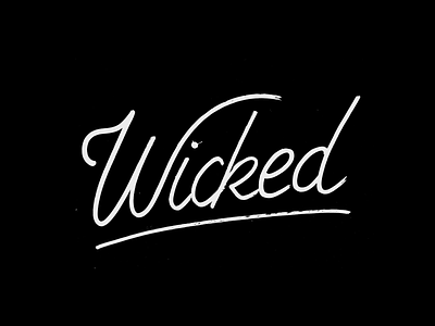 Wicked black calligraphy hand lettering handmade hip hop lettering rap script script font type typography