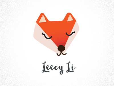 My New Logo fox foxy graphics illustration leecy logo