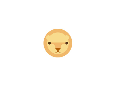 Lion child illustration lion round yellow