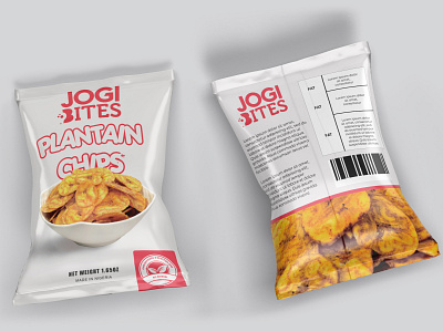 JOGI BITES brand identity branding chips eats minimal packaging white