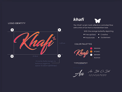 KHAFI branding design illustrator logo minimal vector