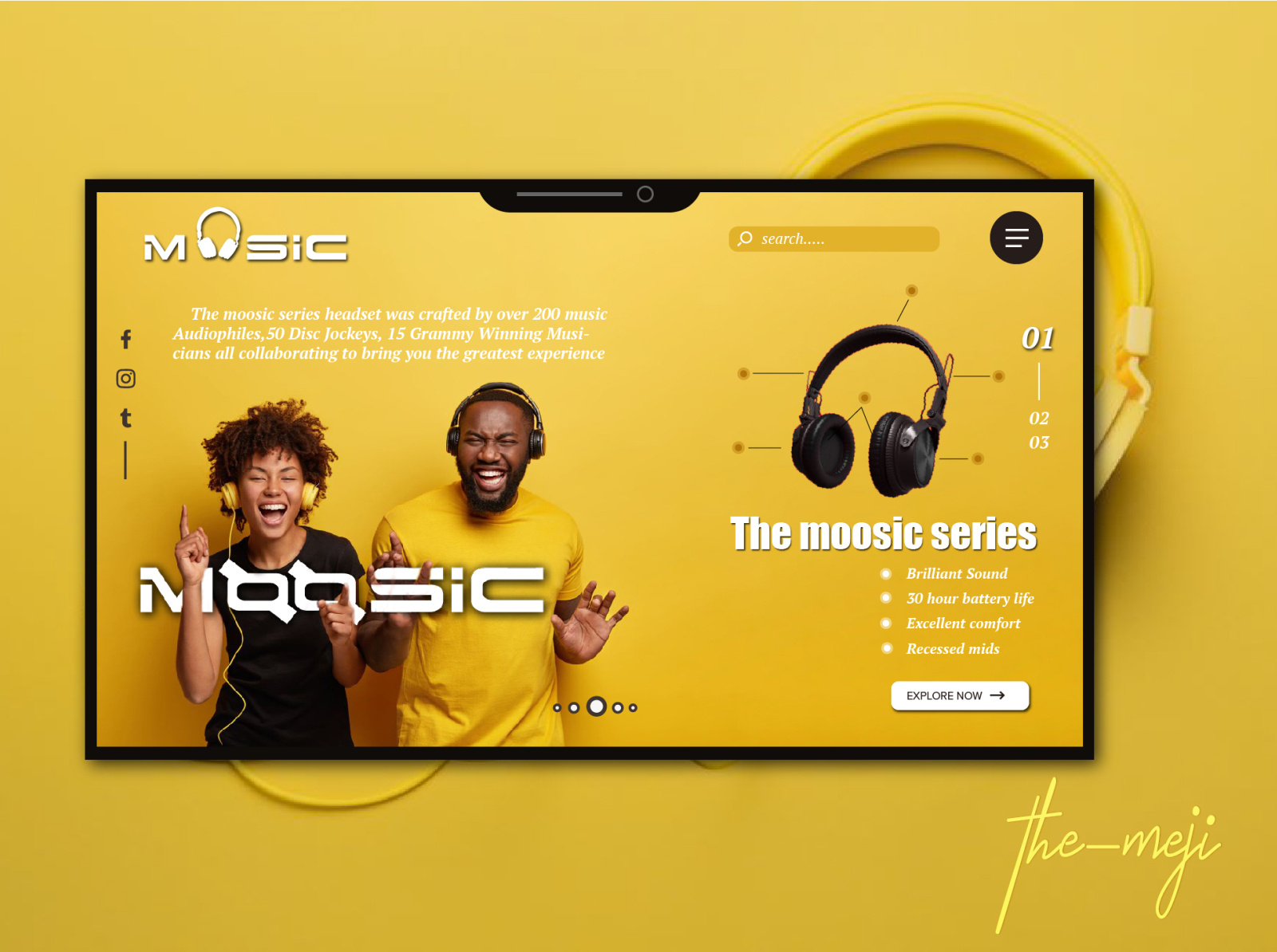 Moosic Headset by The_meji on Dribbble