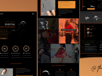 FASHION WEBSITE V3 1 branding design fashion landing page design photography ui web website